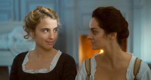 Entre Héloïse (Adèle Haenel) et Marianne (Noémie Merlant), la grâce des regards. DR